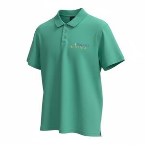 Armani Exchange Kids Polo in Teal